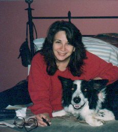 Cindy with her collie, Bob